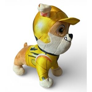 Paw Patrol Rescue Super Pups 8‎ in Plush Character "Rubble" Cartoon Movie NWOT